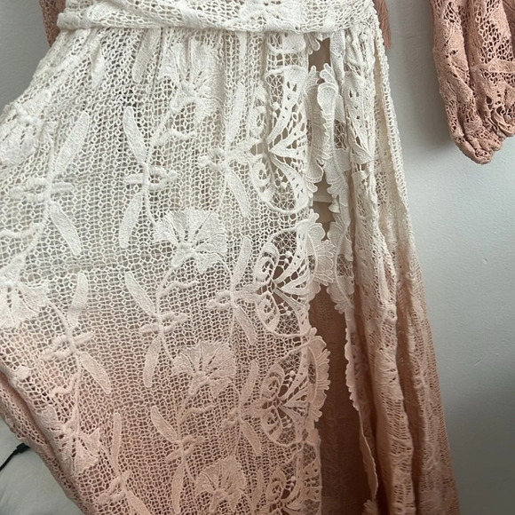 Jen’s Pirate Booty Reflection Lapis Maxi Dress Ombré Boho Bohemian Festival RARE - Picture 5 of 10